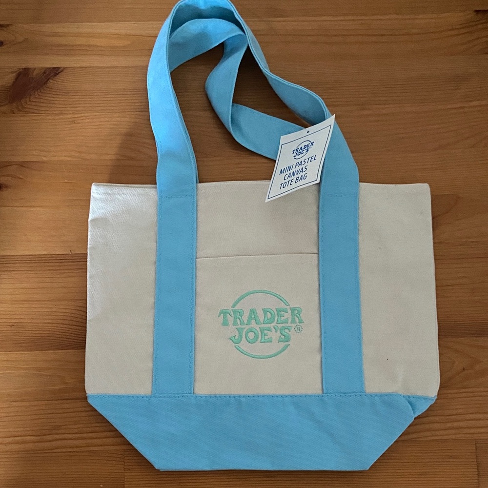 Trader Joe’s Mini Pastel Canvas Tote Bag